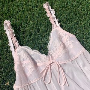 Baby pink vintage nightgown